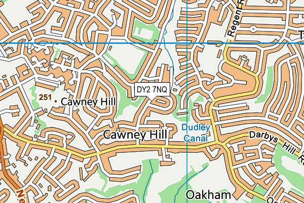 DY2 7NQ map - OS VectorMap District (Ordnance Survey)