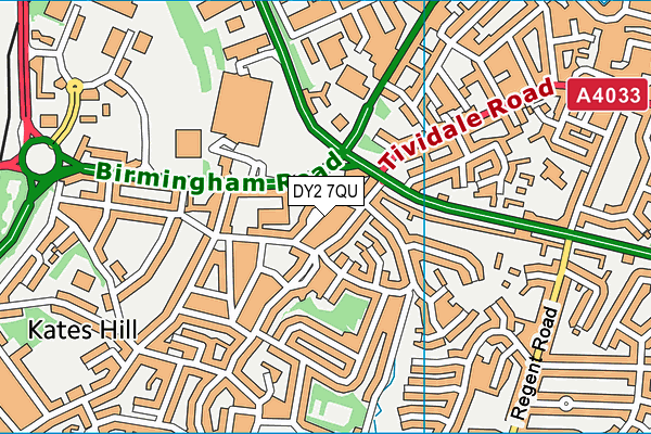 DY2 7QU map - OS VectorMap District (Ordnance Survey)