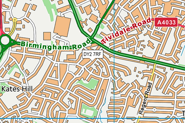 DY2 7RF map - OS VectorMap District (Ordnance Survey)
