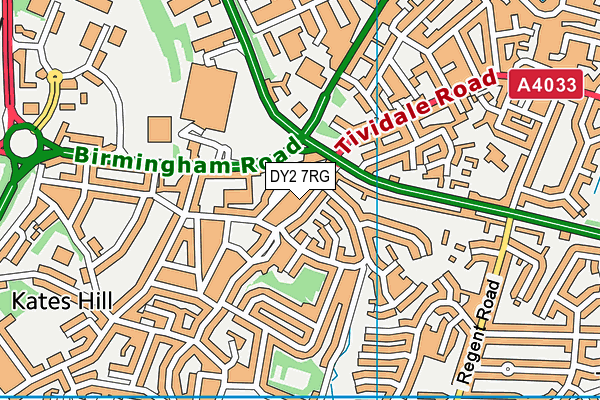 DY2 7RG map - OS VectorMap District (Ordnance Survey)