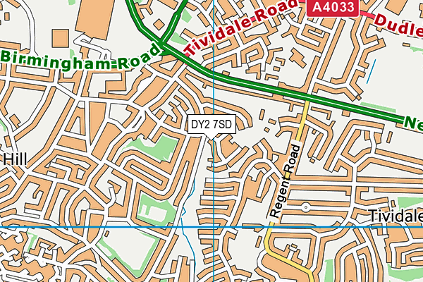 DY2 7SD map - OS VectorMap District (Ordnance Survey)