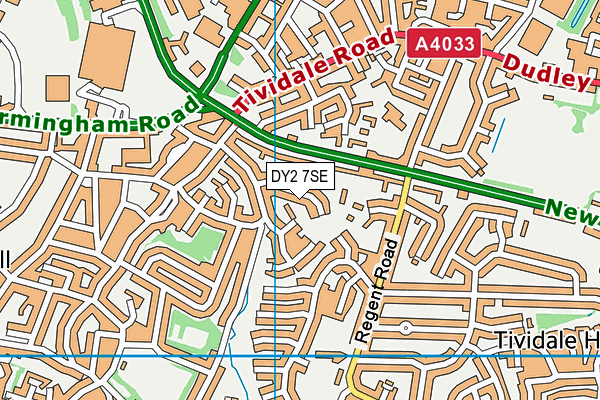 DY2 7SE map - OS VectorMap District (Ordnance Survey)