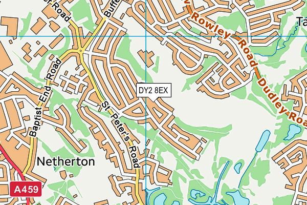 DY2 8EX map - OS VectorMap District (Ordnance Survey)
