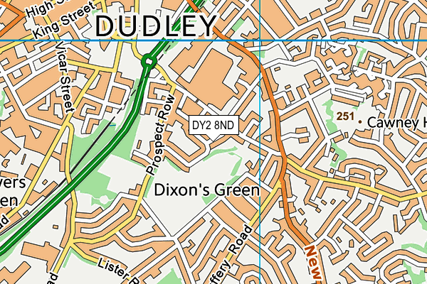 DY2 8ND map - OS VectorMap District (Ordnance Survey)