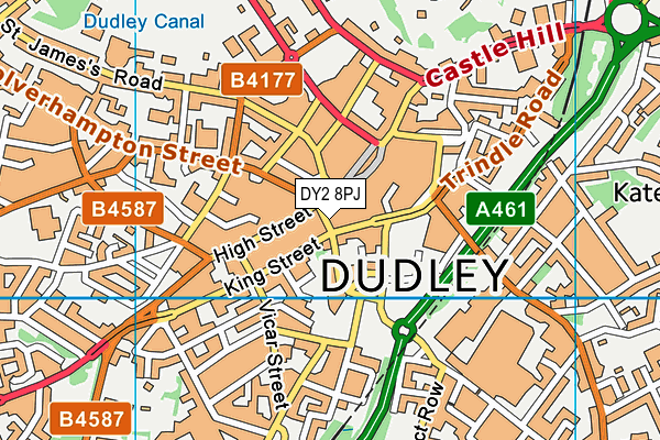 DY2 8PJ map - OS VectorMap District (Ordnance Survey)