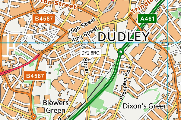 DY2 8RQ map - OS VectorMap District (Ordnance Survey)