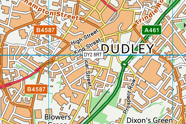 DY2 8RT map - OS VectorMap District (Ordnance Survey)