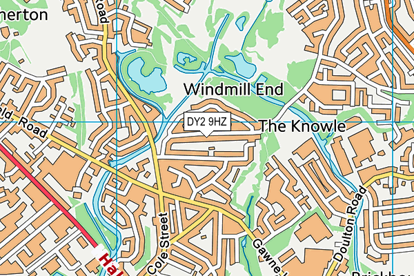 DY2 9HZ map - OS VectorMap District (Ordnance Survey)