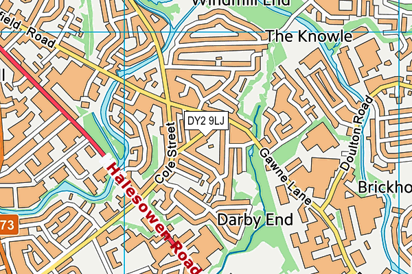 DY2 9LJ map - OS VectorMap District (Ordnance Survey)