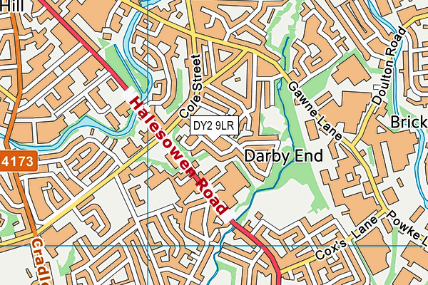 DY2 9LR map - OS VectorMap District (Ordnance Survey)