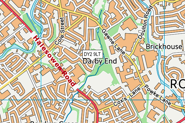 DY2 9LT map - OS VectorMap District (Ordnance Survey)
