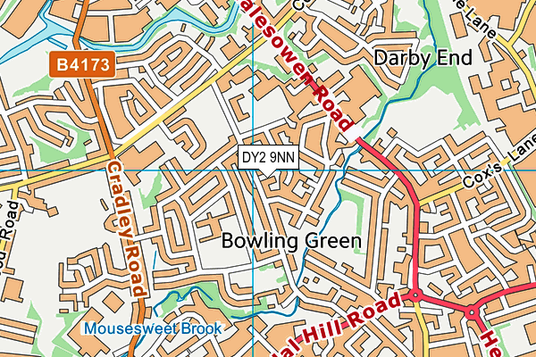 DY2 9NN map - OS VectorMap District (Ordnance Survey)