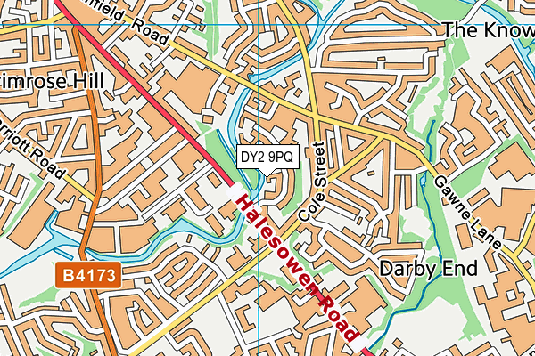 DY2 9PQ map - OS VectorMap District (Ordnance Survey)