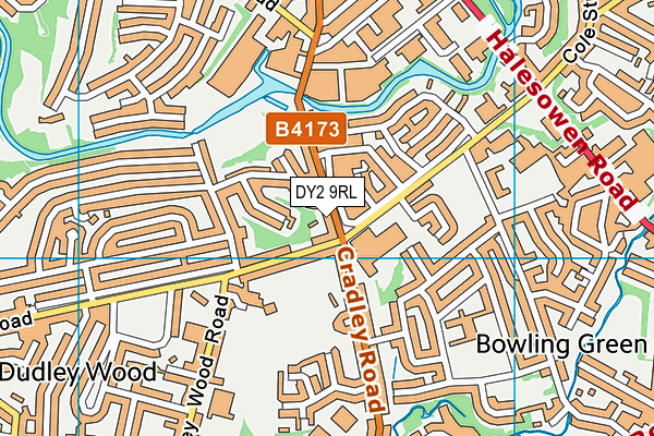 DY2 9RL map - OS VectorMap District (Ordnance Survey)