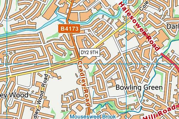 DY2 9TH map - OS VectorMap District (Ordnance Survey)