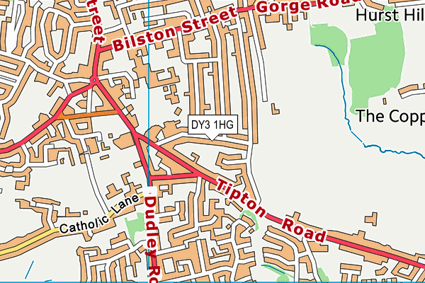 Map of ADAMS CLOSE LTD at district scale