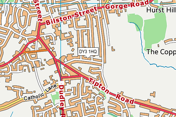 DY3 1HQ map - OS VectorMap District (Ordnance Survey)