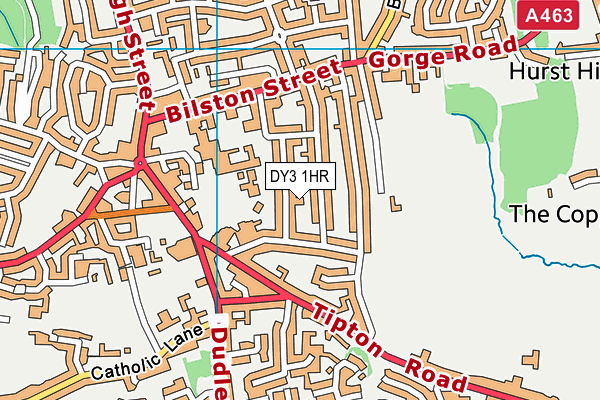 DY3 1HR map - OS VectorMap District (Ordnance Survey)