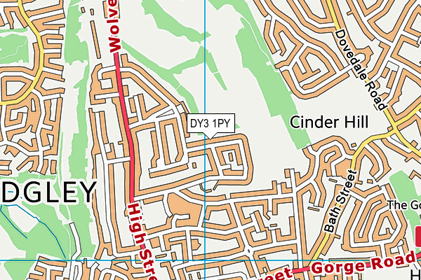 DY3 1PY map - OS VectorMap District (Ordnance Survey)