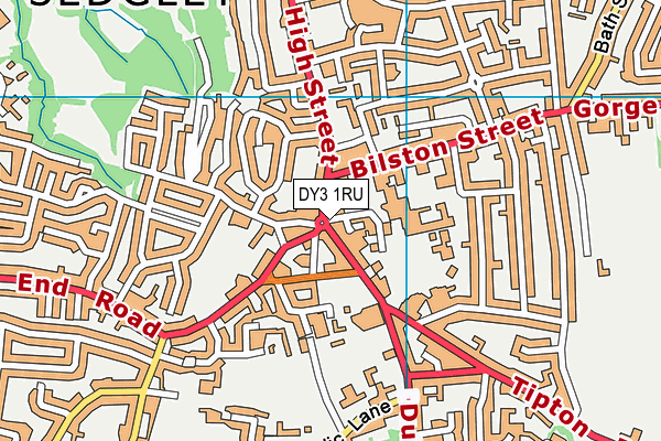 DY3 1RU map - OS VectorMap District (Ordnance Survey)