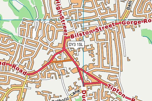 DY3 1SL map - OS VectorMap District (Ordnance Survey)
