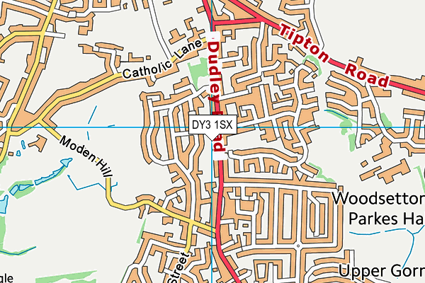 DY3 1SX map - OS VectorMap District (Ordnance Survey)
