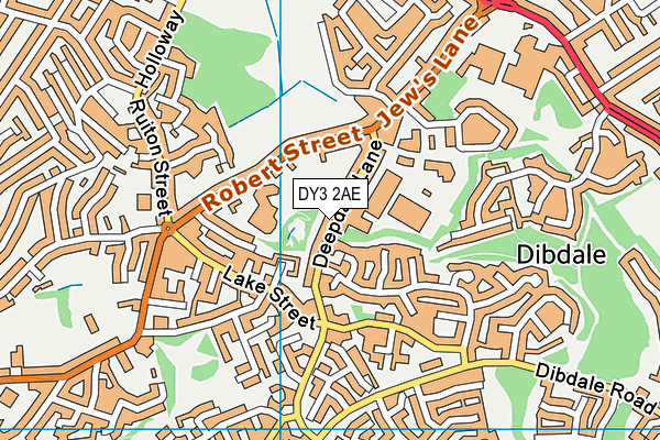 DY3 2AE map - OS VectorMap District (Ordnance Survey)