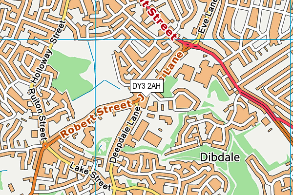 DY3 2AH map - OS VectorMap District (Ordnance Survey)