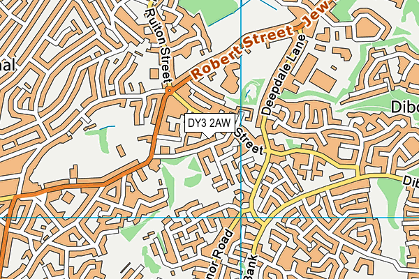 DY3 2AW map - OS VectorMap District (Ordnance Survey)