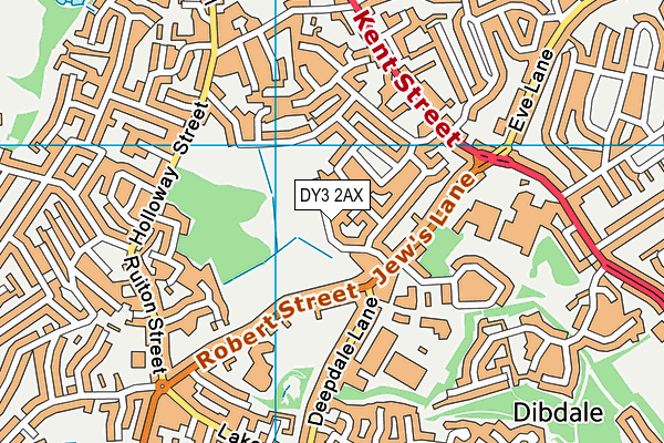 DY3 2AX map - OS VectorMap District (Ordnance Survey)