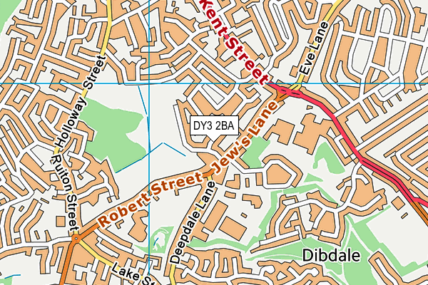 DY3 2BA map - OS VectorMap District (Ordnance Survey)
