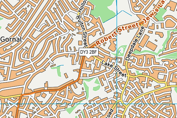 DY3 2BF map - OS VectorMap District (Ordnance Survey)