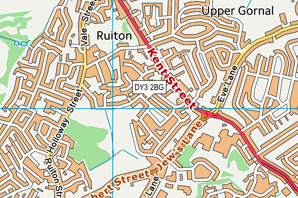 DY3 2BG map - OS VectorMap District (Ordnance Survey)