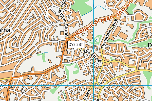 DY3 2BT map - OS VectorMap District (Ordnance Survey)