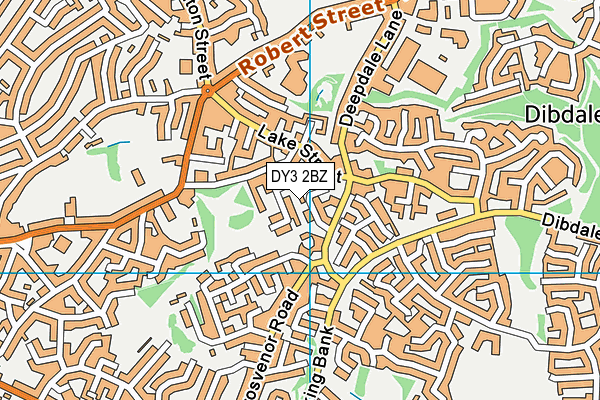 DY3 2BZ map - OS VectorMap District (Ordnance Survey)