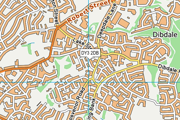 DY3 2DB map - OS VectorMap District (Ordnance Survey)