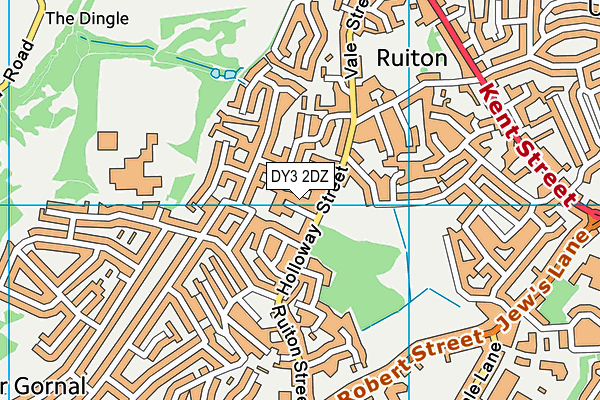 DY3 2DZ map - OS VectorMap District (Ordnance Survey)