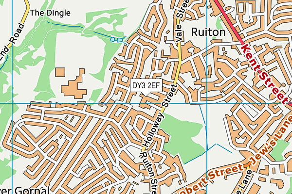 DY3 2EF map - OS VectorMap District (Ordnance Survey)