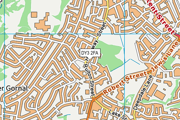 DY3 2FA map - OS VectorMap District (Ordnance Survey)