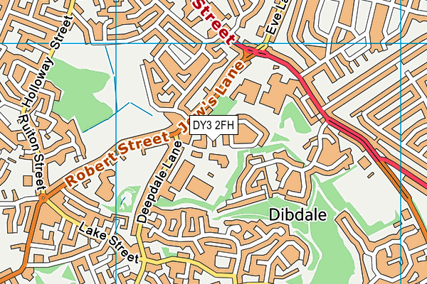 DY3 2FH map - OS VectorMap District (Ordnance Survey)