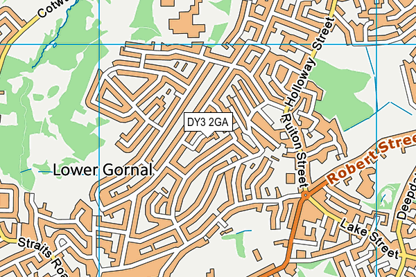 DY3 2GA map - OS VectorMap District (Ordnance Survey)