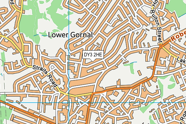 DY3 2HE map - OS VectorMap District (Ordnance Survey)