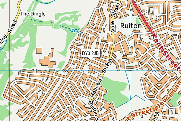 DY3 2JB map - OS VectorMap District (Ordnance Survey)