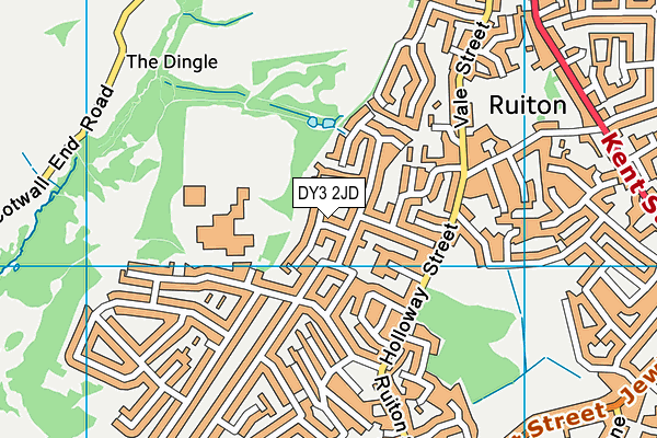 DY3 2JD map - OS VectorMap District (Ordnance Survey)