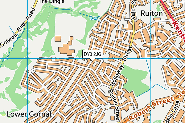DY3 2JG map - OS VectorMap District (Ordnance Survey)