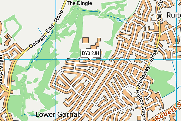 Ellowes Hall Sports College map (DY3 2JH) - OS VectorMap District (Ordnance Survey)