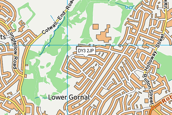 DY3 2JP map - OS VectorMap District (Ordnance Survey)