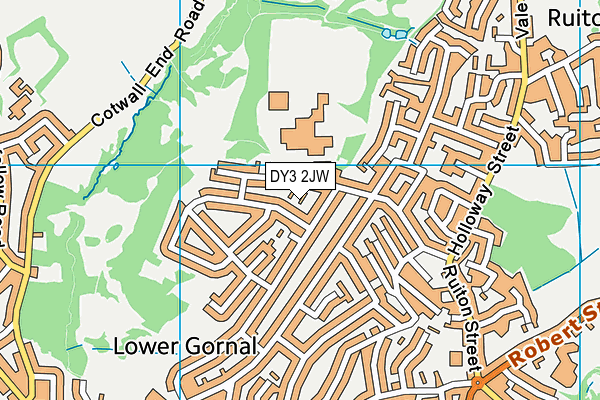 DY3 2JW map - OS VectorMap District (Ordnance Survey)