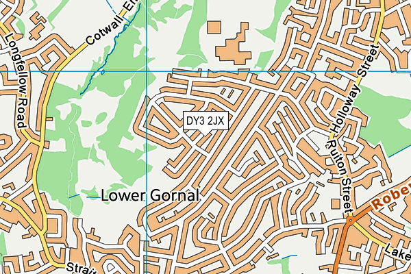 DY3 2JX map - OS VectorMap District (Ordnance Survey)