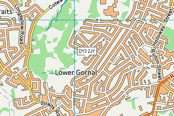 DY3 2JY map - OS VectorMap District (Ordnance Survey)